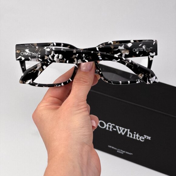 Off-White STYLE 53 Women Eyeglasses – Havana Black Square Frame | Model OERJ053 - Picture 2 of 11
